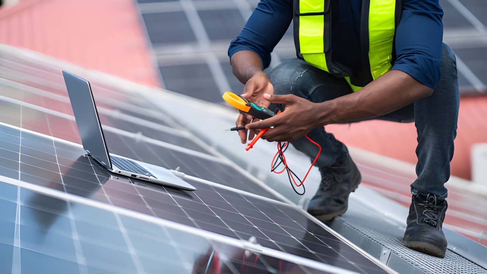 Solar panels being installed on the roof of an Arizona home